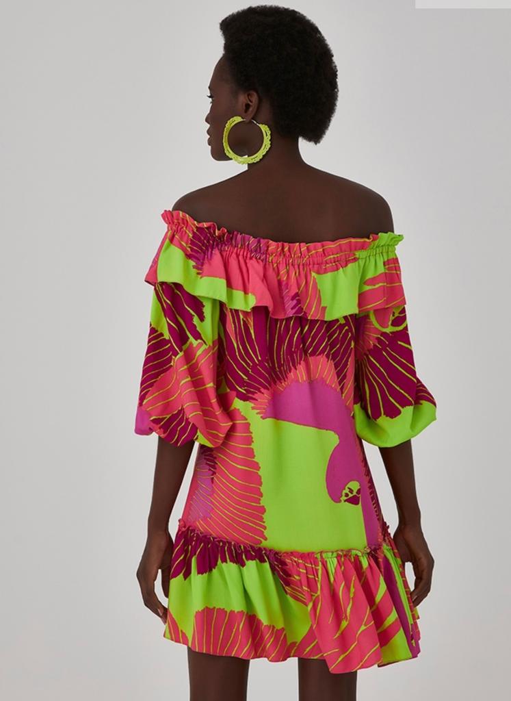 GIGI Tropical Off the Shoulder Mini Dress - FINAL SALE
