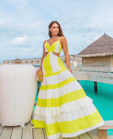 ISLA Striped Maxi Dress - FINAL SALE
