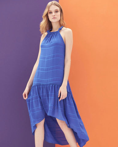 NIKKI Asymmetrical Casual Halter Midi Dress - FINAL SALE