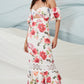ELLA Floral Print Shoulder-to-Shoulder Maxi Dress