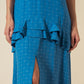CARLY Embroidered Structured Maxi Dress