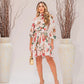 CINDY Floral Long Sleeve Mini Dress - FINAL SALE