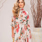 CINDY Floral Long Sleeve Mini Dress - FINAL SALE