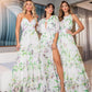 LILOU Floral Sweetheart Neckline Backless Tiered Hem Maxi Dress - FINAL SALE