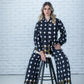EDITH Vintage Print Flare Pants
