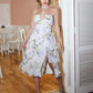 FLORA Ruffle Midi Dress