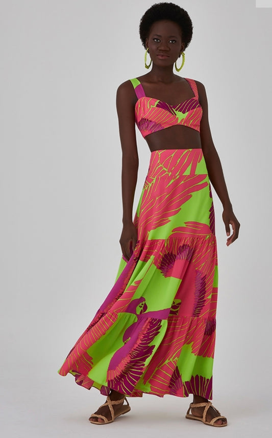 GINNY Tropical Maxi Skirt - FINAL SALE