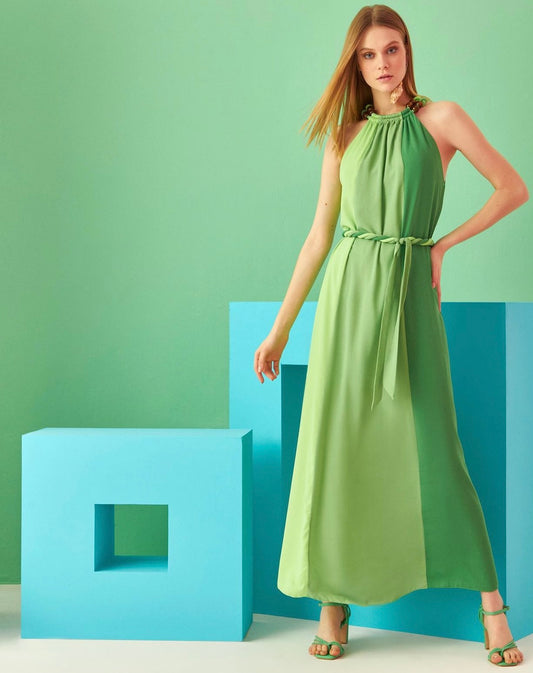 KATY Boho Halter Maxi Dress - FINAL SALE