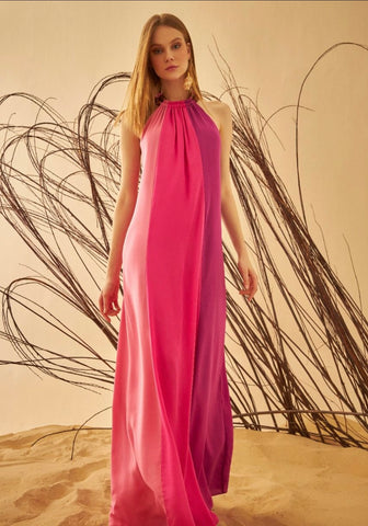 KATY Boho Halter Maxi Dress - FINAL SALE