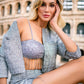LINDA Modern Tweed Cropped Jacket