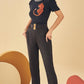 MARCELA High Waist Black Carrot Trouser Pants