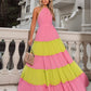 MEGAN Tiered Halter Maxi Dress