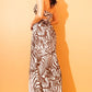 MONIQUE Zebra Pattern Maxi Dress