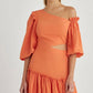 PIPER One-Shoulder Puff Sleeve Mini Dress - FINAL SALE