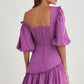 PIPER One-Shoulder Puff Sleeve Mini Dress - FINAL SALE