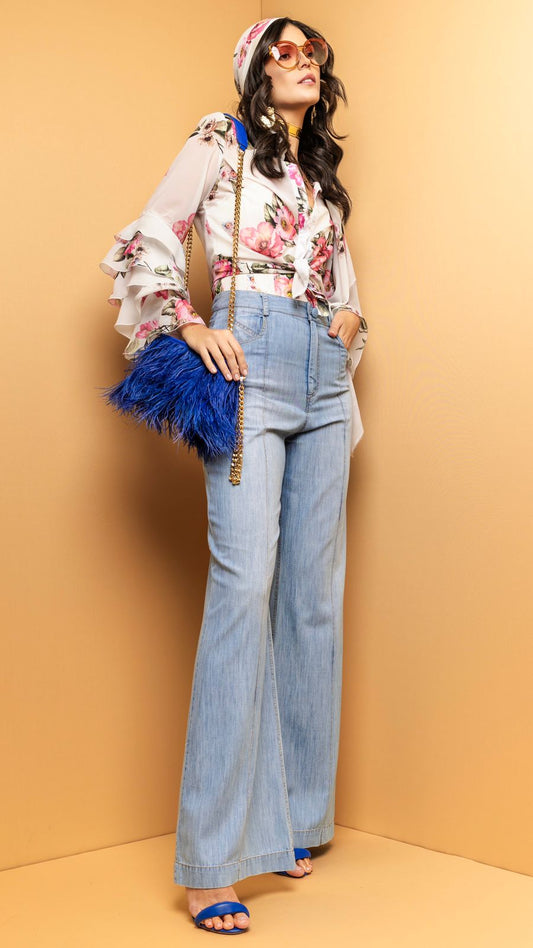RILEY Flare Light Wash Jeans