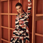 ROWAN Abstract Print Tiered Mini Dress