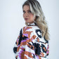 ROXY Abstract Print Bell Sleeve Romper