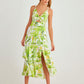 SALOME Tropical Print Midi Dress - FINAL SALE
