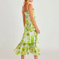 SALOME Tropical Print Midi Dress - FINAL SALE