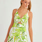 SALOME Tropical Print Midi Dress - FINAL SALE